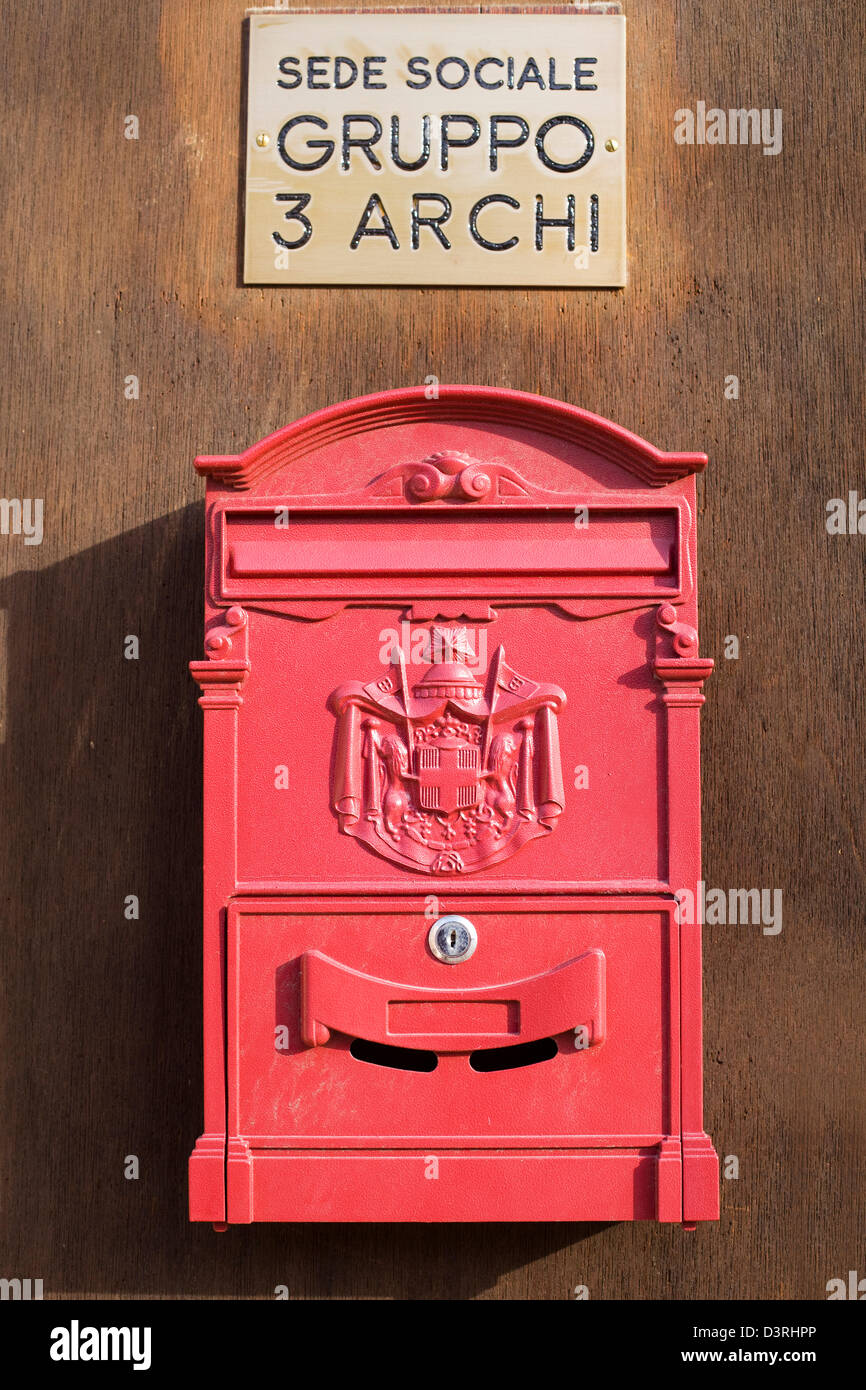Mail box on a wall Stock Photo Alamy