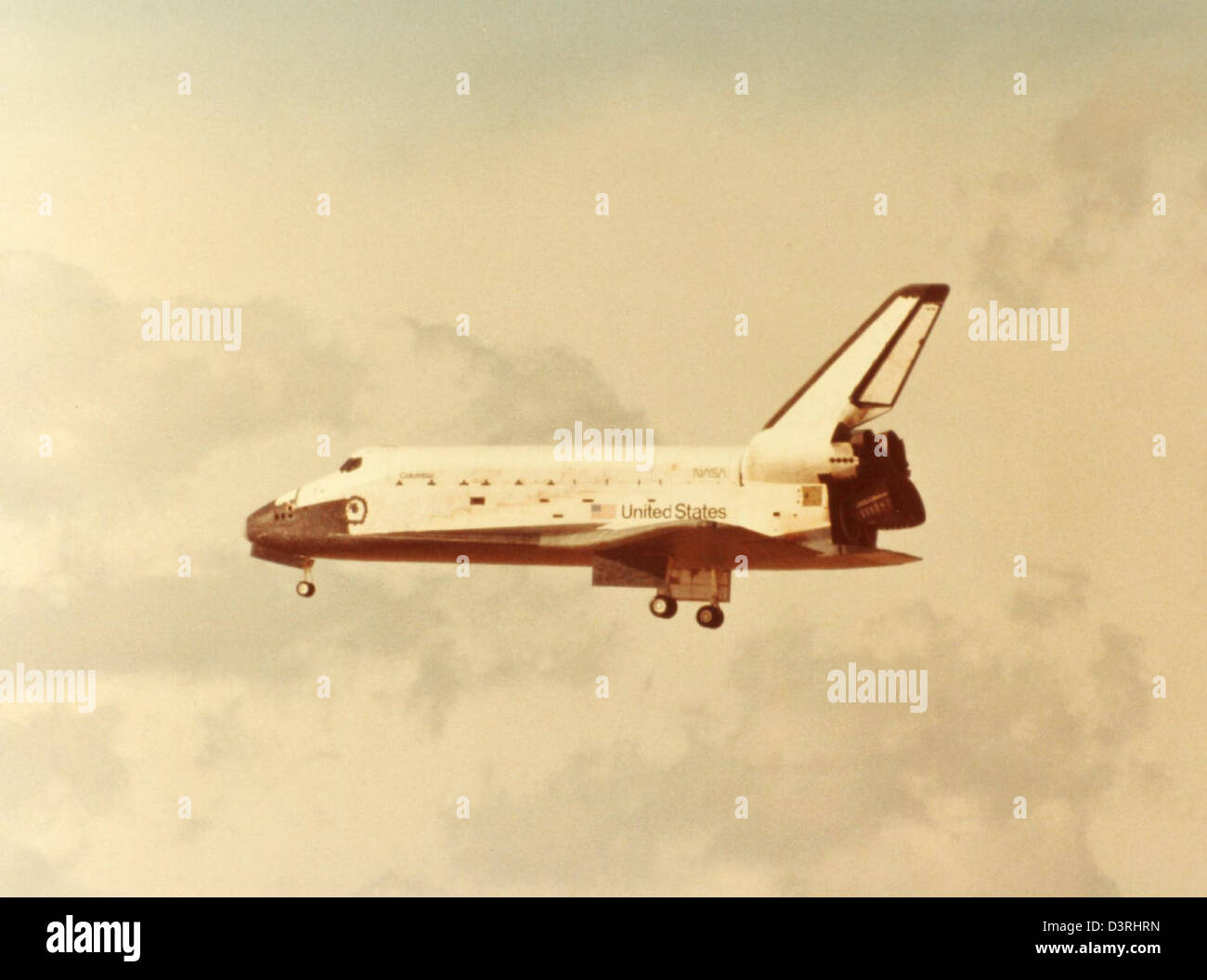 A glossy photo from NASA's Space Shuttle Program documents the history ...