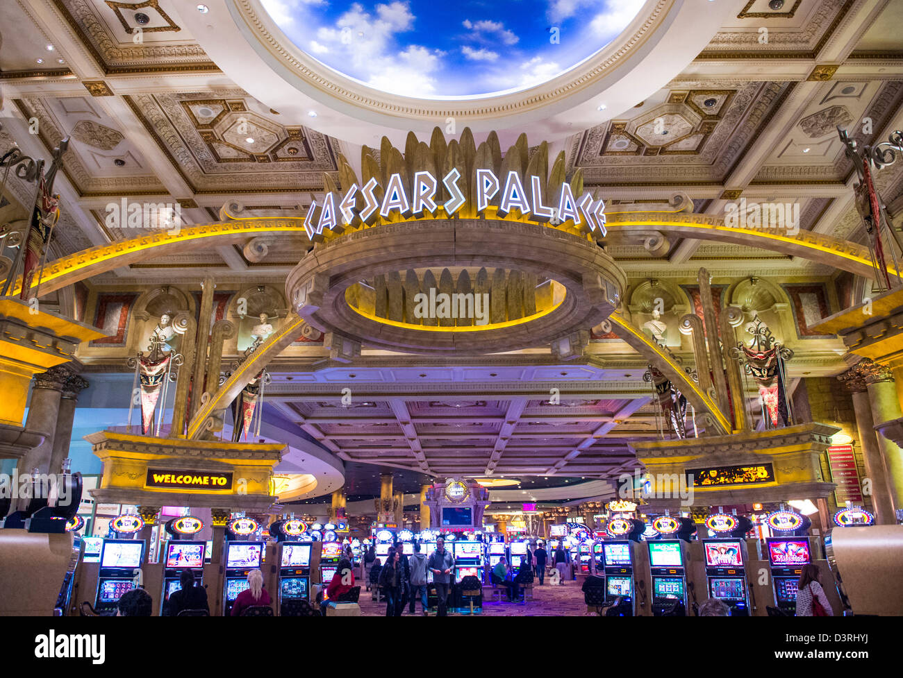 The casino of Caesar Palace in Las Vegas. Caesars Palace is a luxury hotel  and casino located on the Las Vegas Stock Photo - Alamy