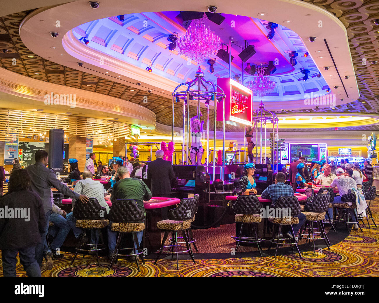 The casino of Caesar Palace in Las Vegas. Caesars Palace is a luxury hotel and casino located on