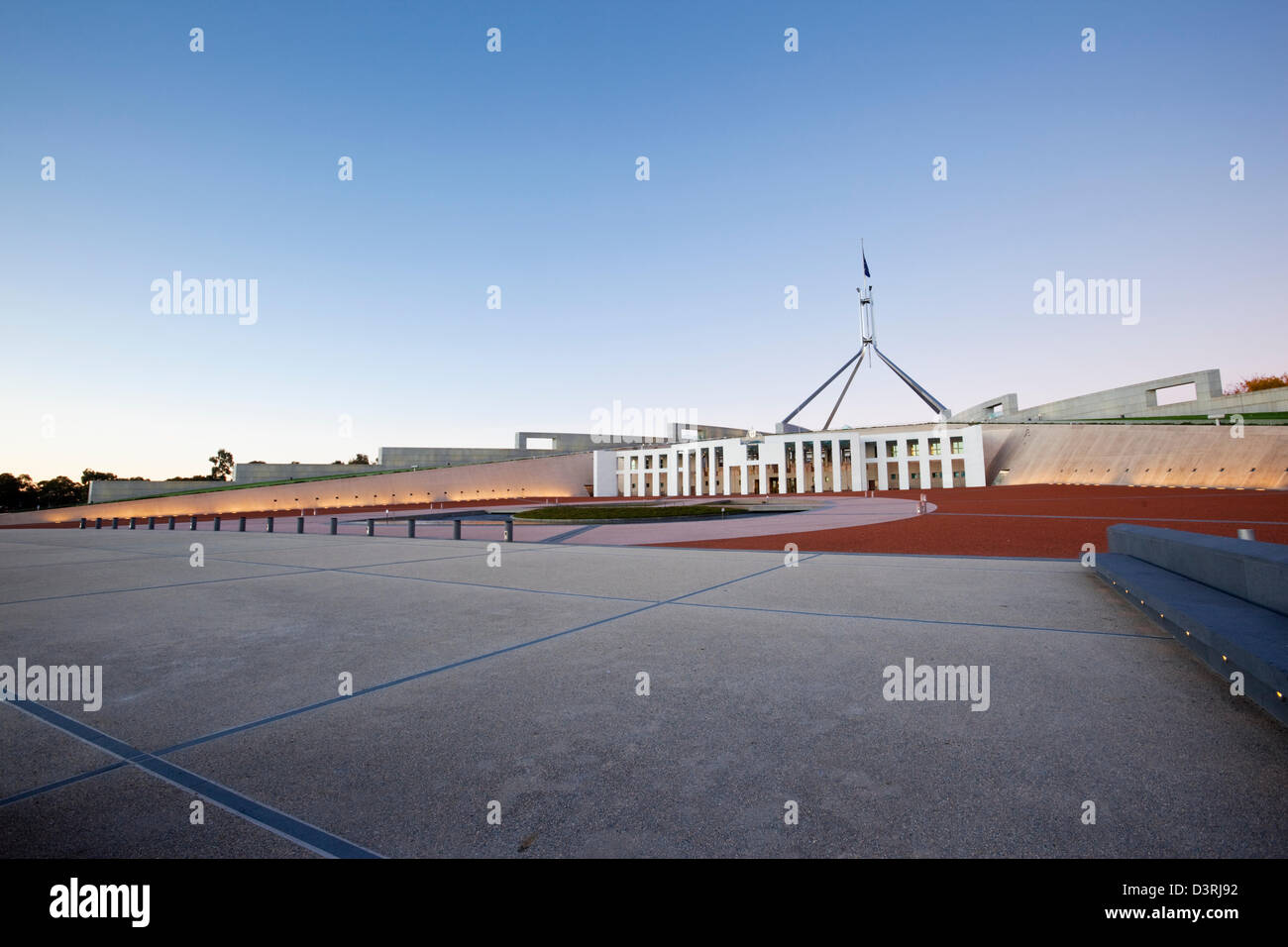 Parliament House at Capital Hill. Canberra, Australian Capital Territory (ACT), Australia Stock Photo