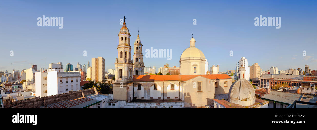 Barrio San Telmo in Buenos Aires, Argentina. This is a stitch of several photos. Stock Photo
