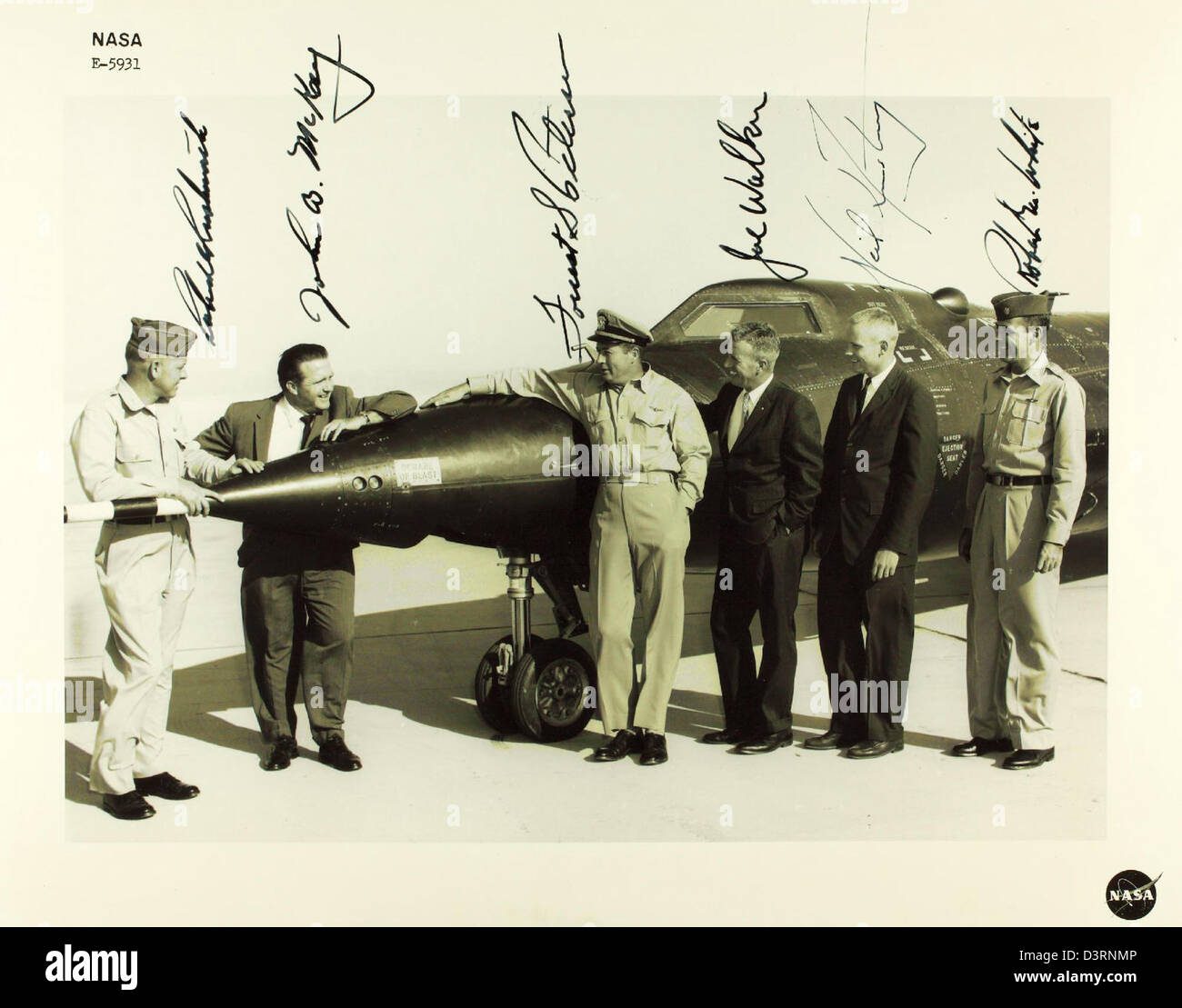 NASA Test Pilots Stock Photo