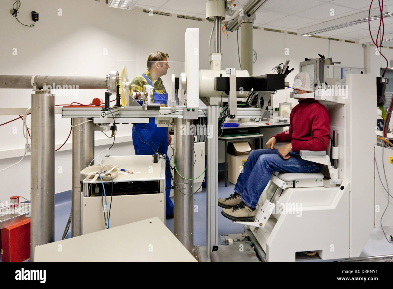 Berlin, Germany, the treatment of uveal melanoma in the center for ion beam techniques Stock Photo