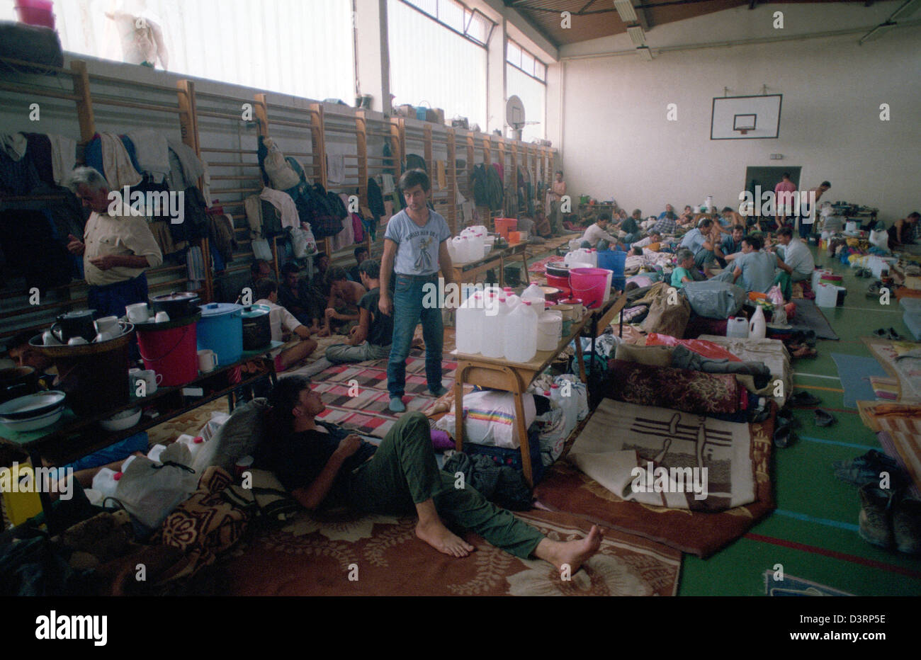 The detention camp Trnopolje, Prijedor, Bosnia and Herzegovina Stock