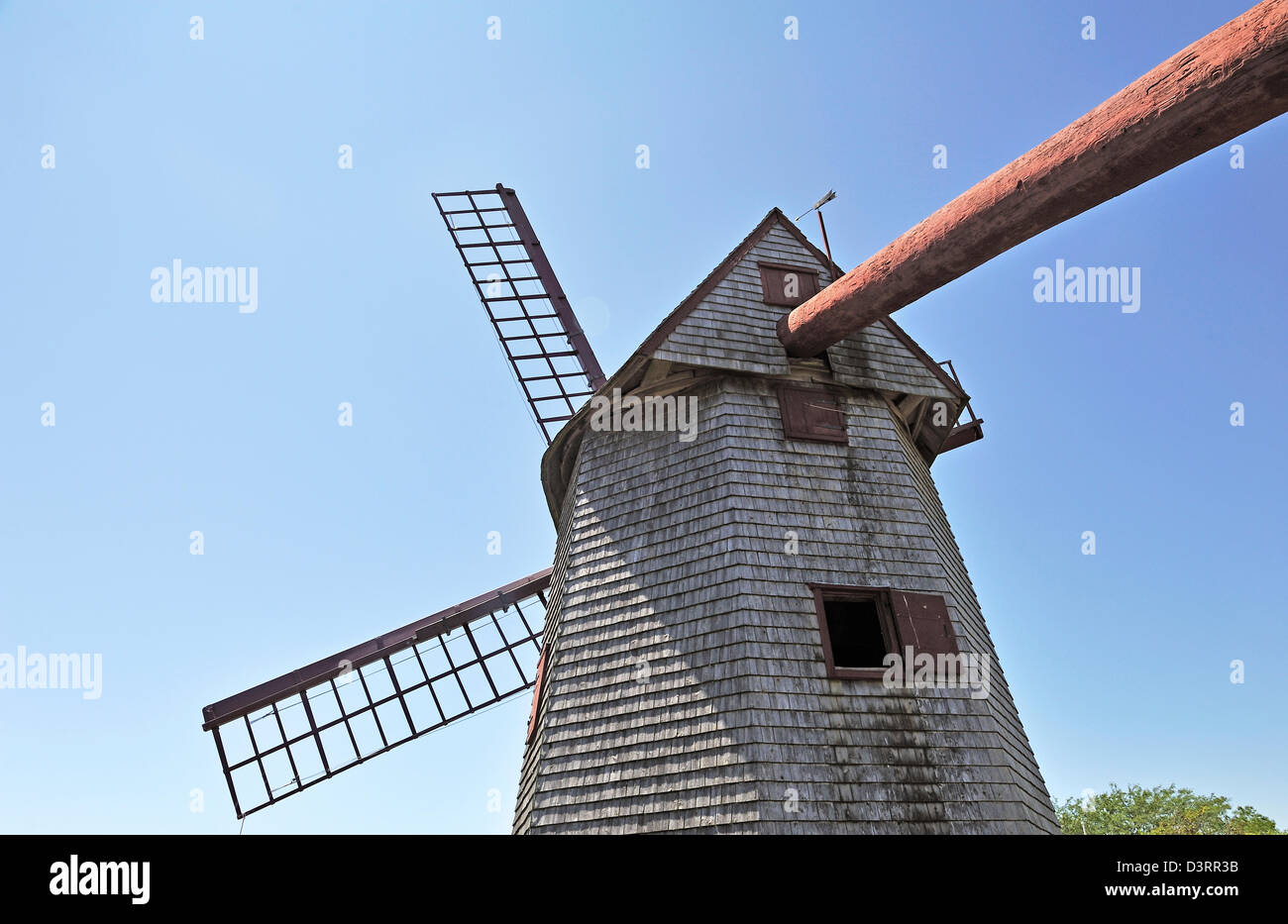 Nantucket Windmill was built in 1745-46 by Nathan Wilbur, a native sailor and carpenter, Nantucket Island, MA Stock Photo