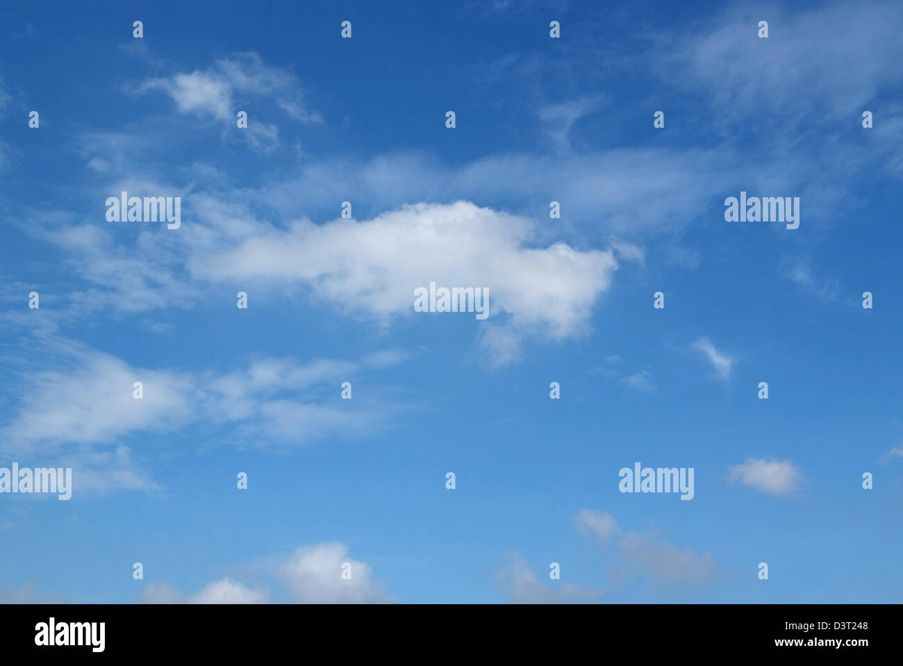 Blue sky with clouds for natural background Stock Photo - Alamy