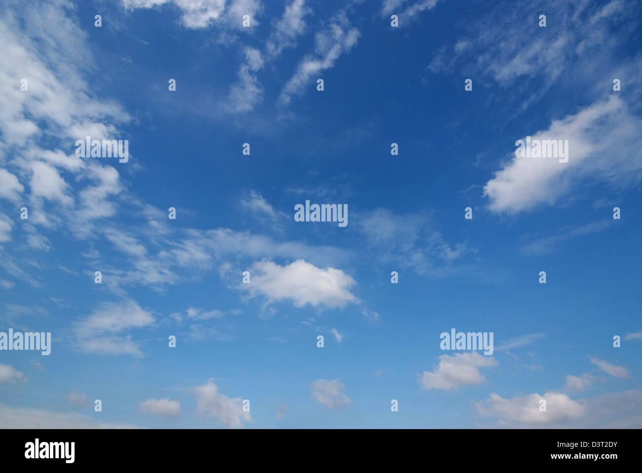 Blue sky with clouds for natural background Stock Photo - Alamy