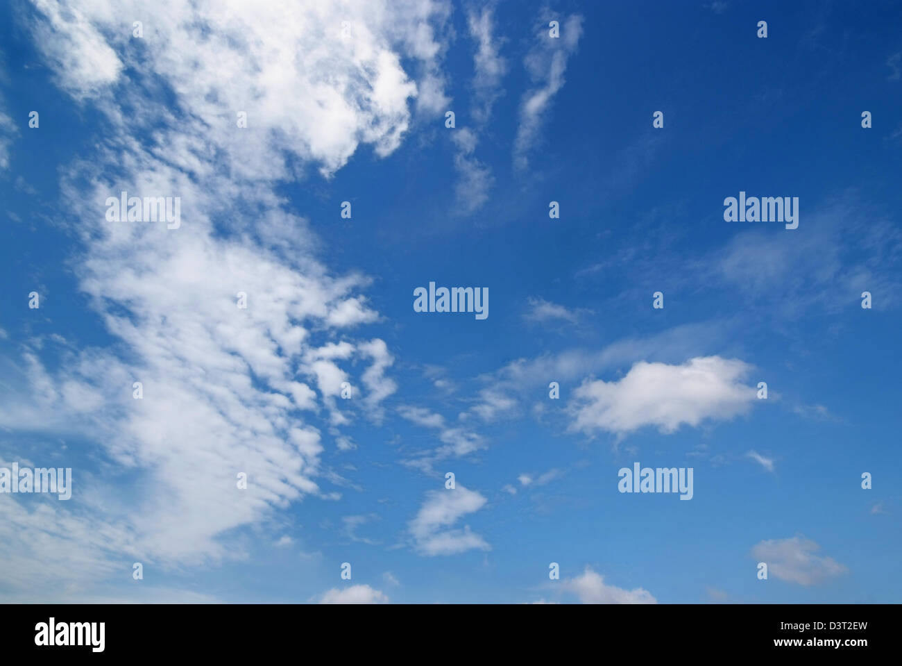 Blue sky with clouds for natural background Stock Photo - Alamy