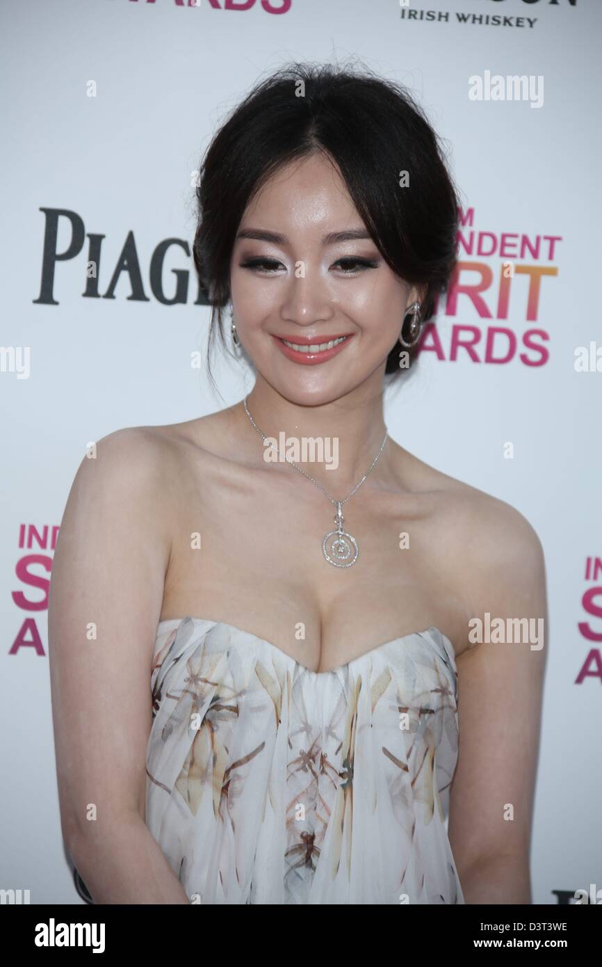 Actress Lemon Zhang Arrives At The 2013 Film Independent Spirit Awards At A  Tent On Santa Monica Beach In Los Angeles, Usa, On 23 February 2013. Photo:  Hubert Boesl Stock Photo - Alamy