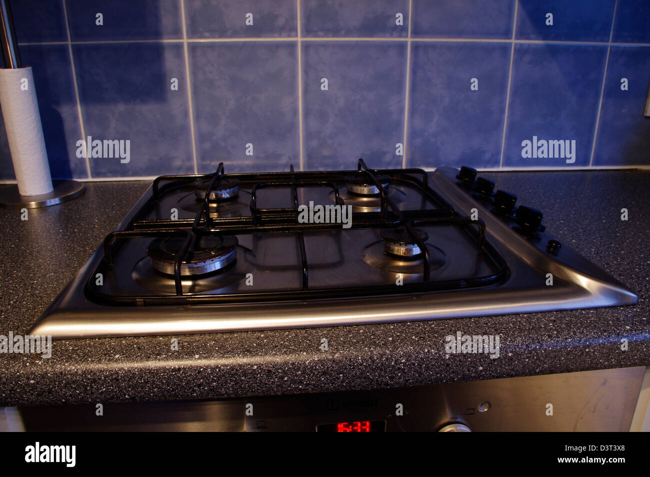 Gas cooker hob Stock Photo Alamy