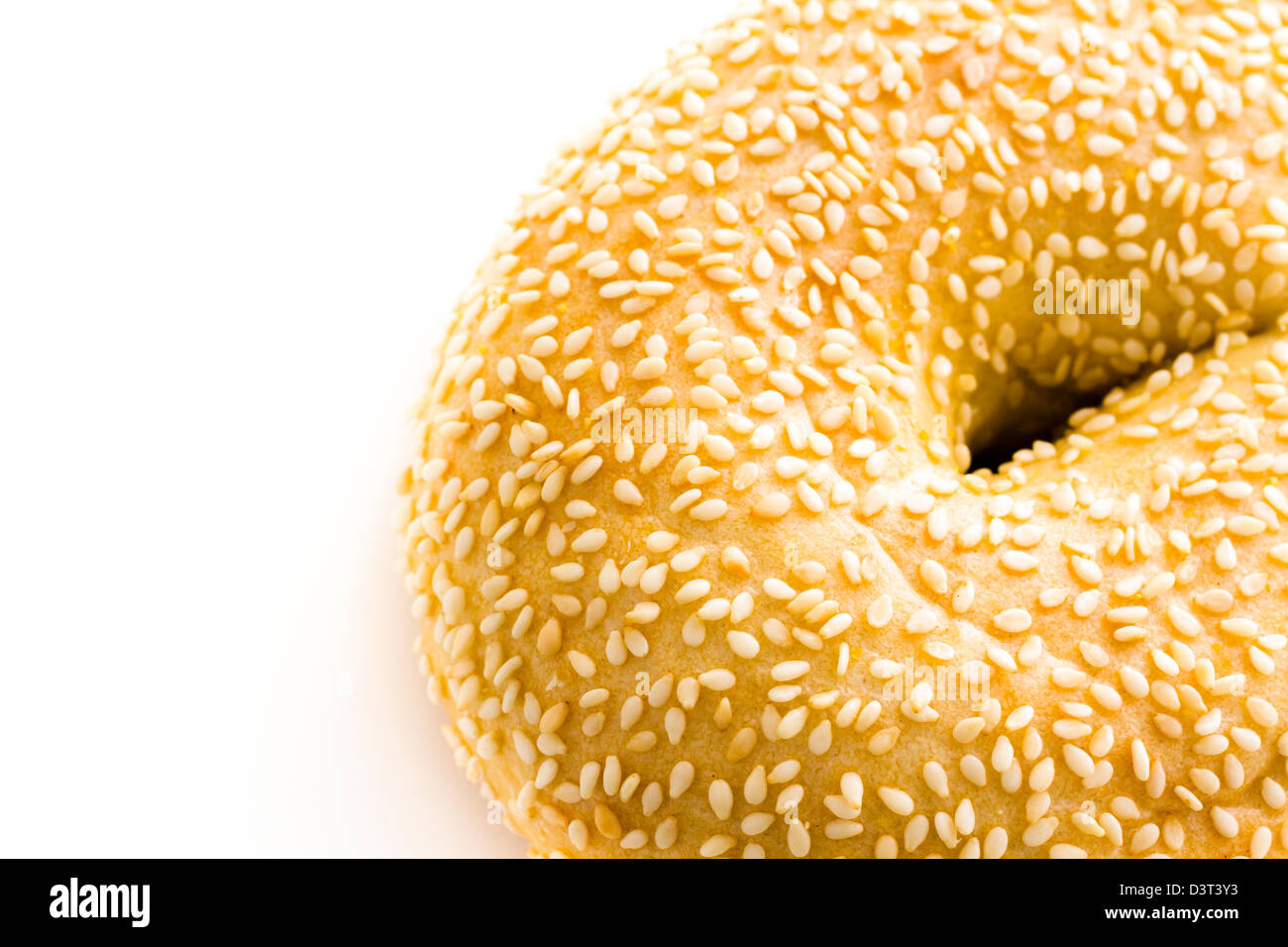 Freshly baked sesame seed bagel Stock Photo Alamy