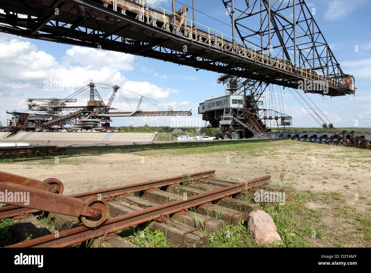 Graefenhainichen, Germany, Ferropolis, also called Iron City Stock Photo