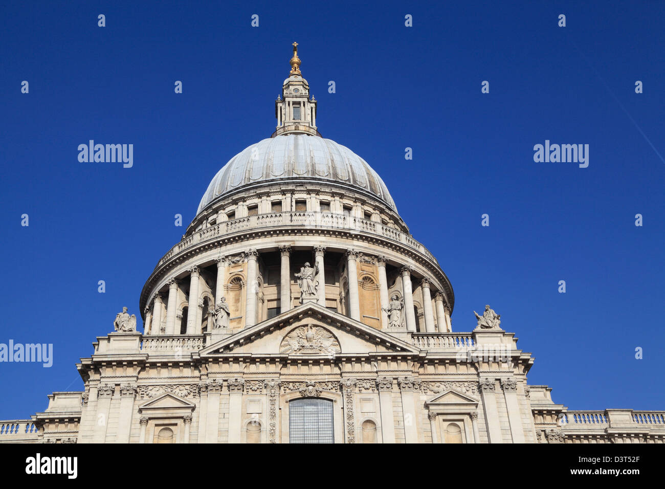 The dome of St Paul's Cathedral, City of London, England, Great Britain, UK, GB Stock Photo
