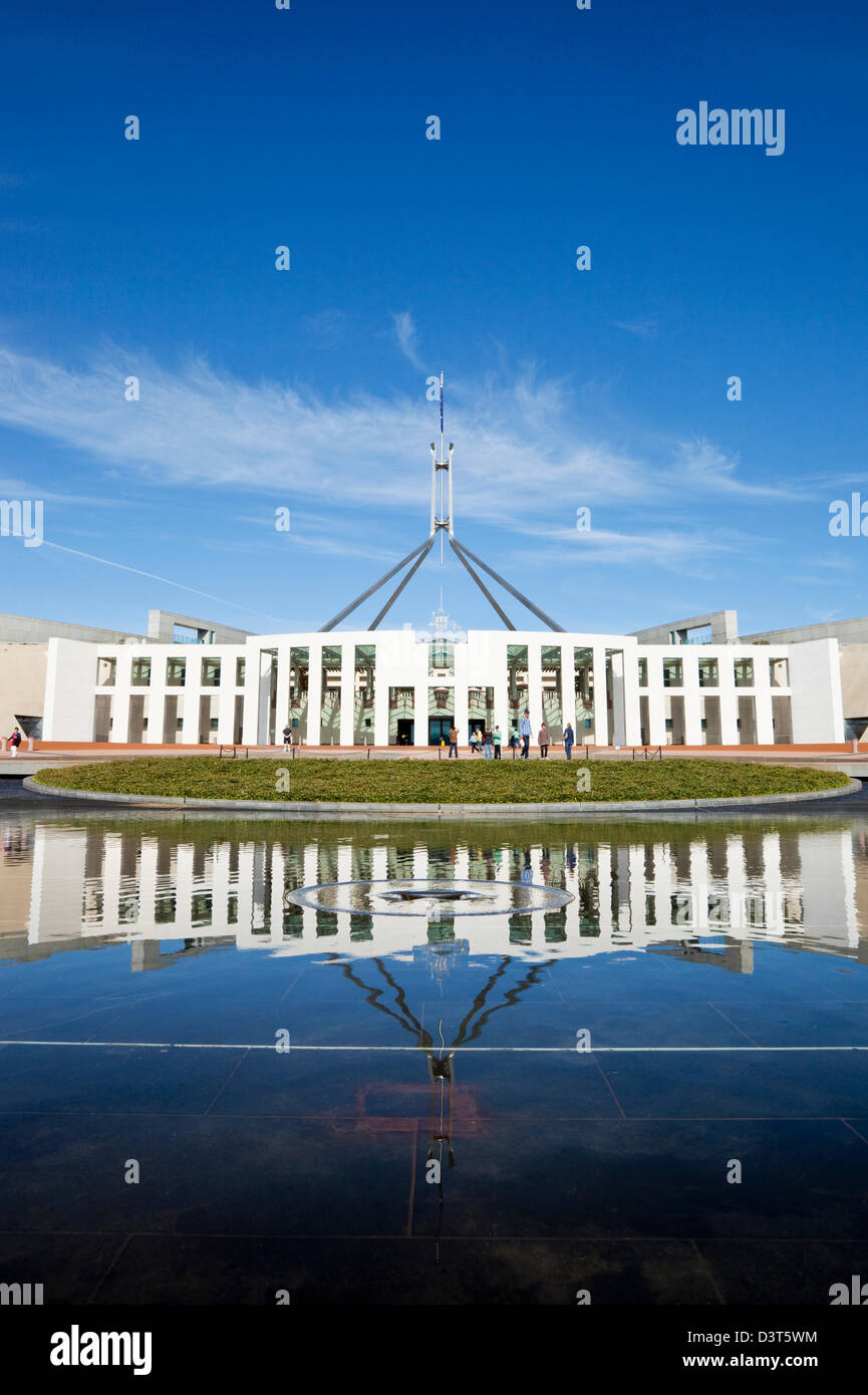 Parliament House at Capital Hill. Canberra, Australian Capital Territory (ACT), Australia Stock Photo