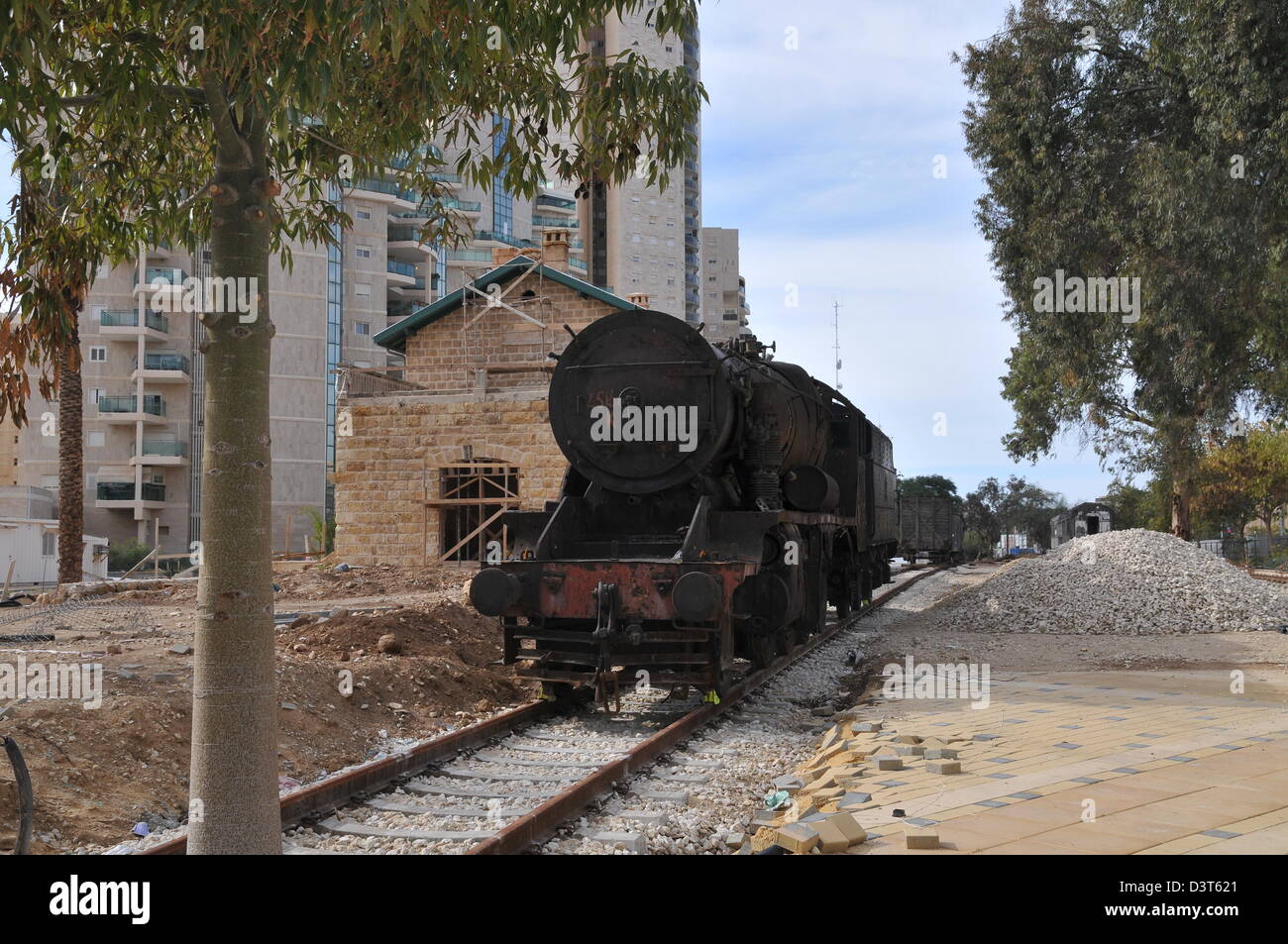 The old Ottoman train and station in Beer Sheva, Israel Stock Photo Alamy