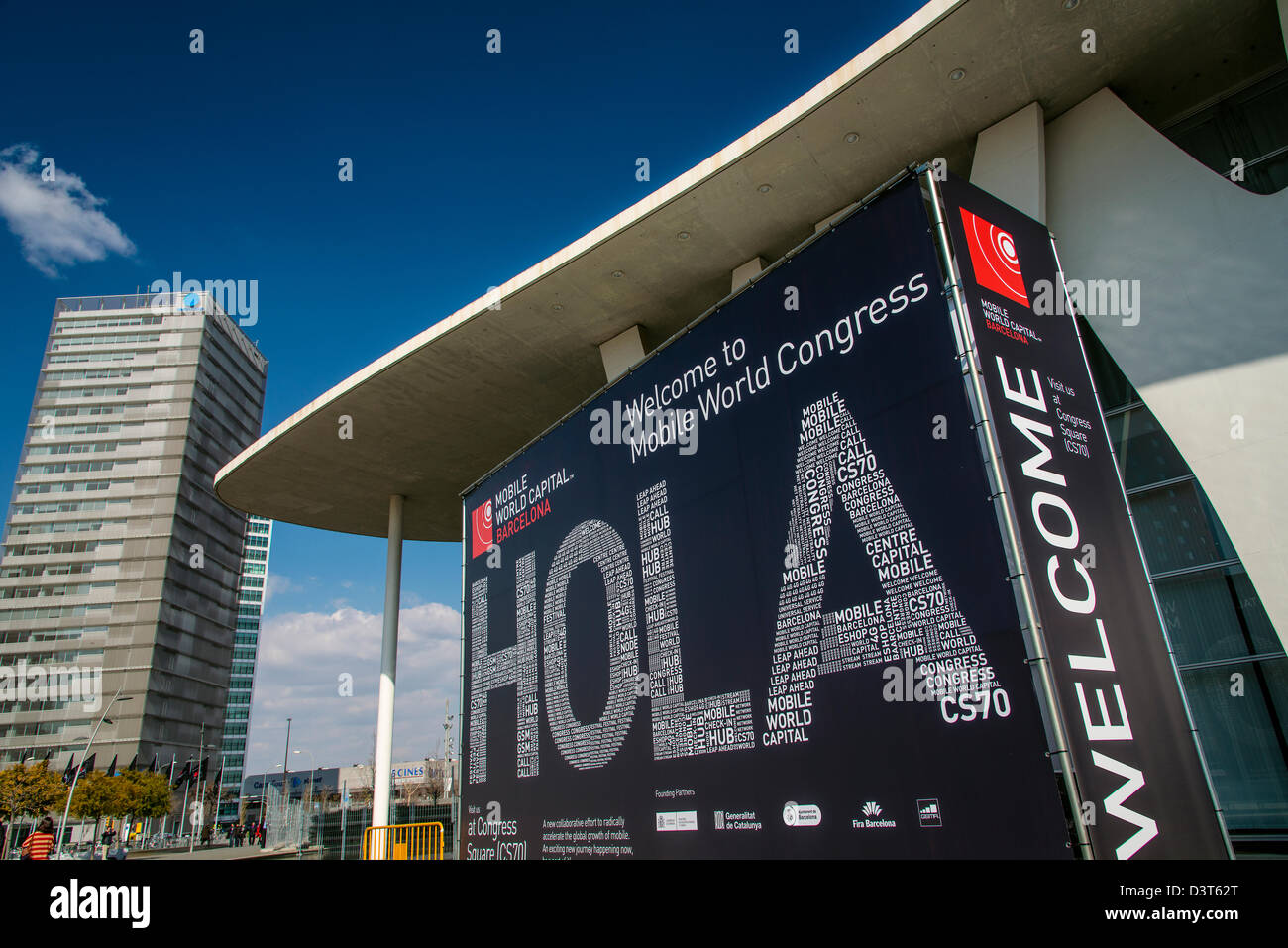 World Mobile Congress at Fira of Barcelona, Barcelona, Catalonia, Spain Stock Photo Alamy