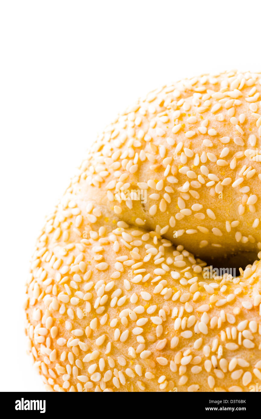 Freshly baked Sesame seed bagel Stock Photo Alamy