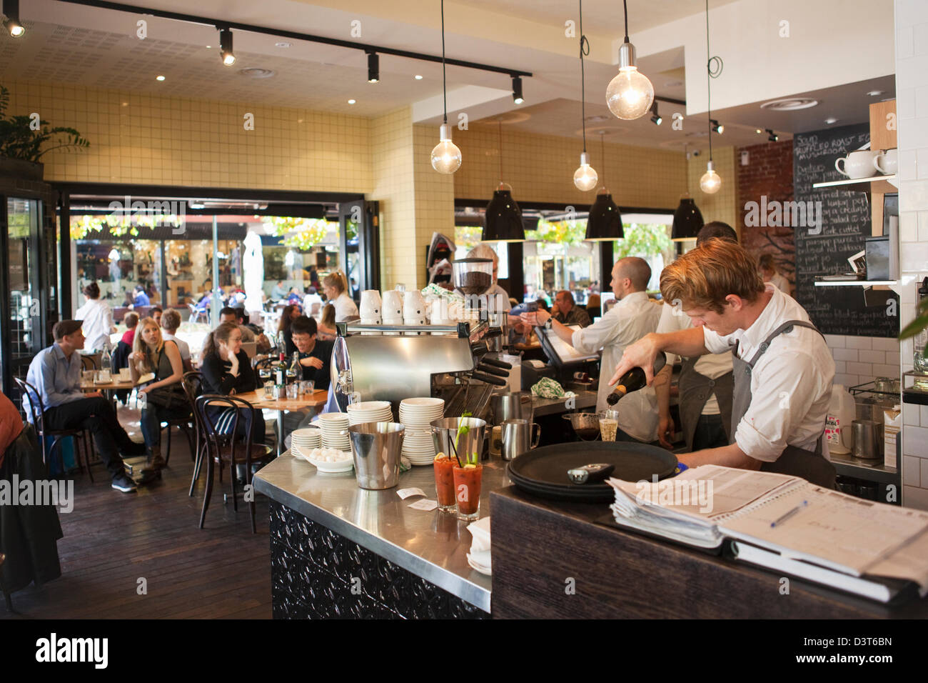 Urban Pantry Cafe & Restaurant. Manuka, Canberra, Australian Capital Territory (ACT), Australia Stock Photo
