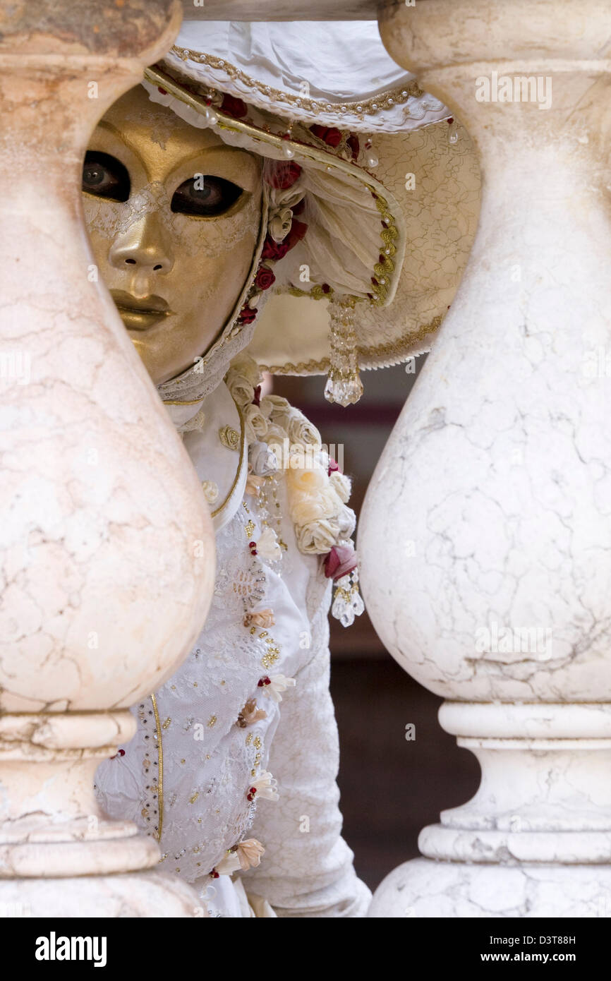Traditional masks being worn at the carnival of Venice in San