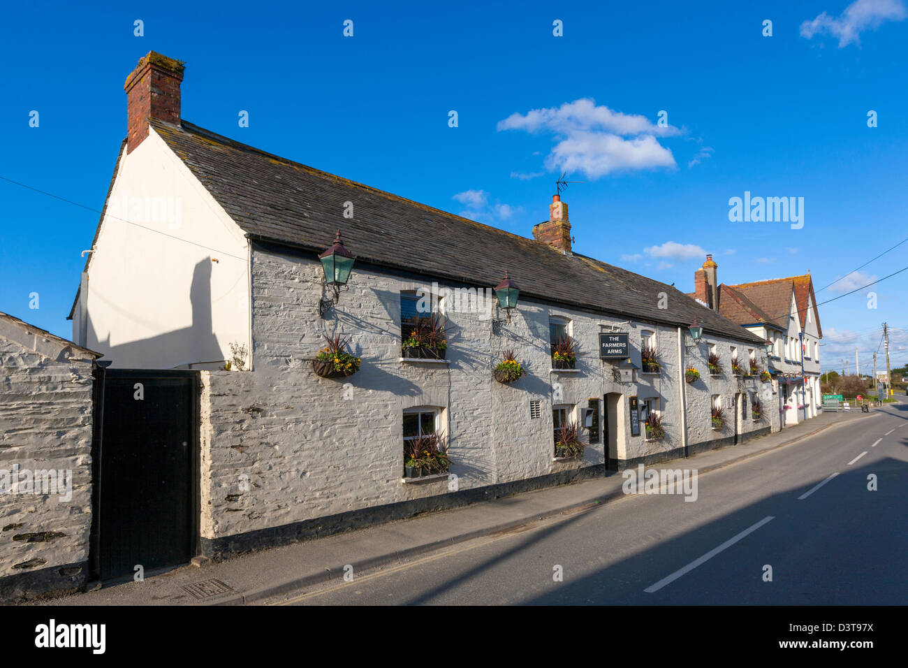 The Farmers Arms in Saint Merryn, Cornwall, England, UK, Europe. Stock Photo