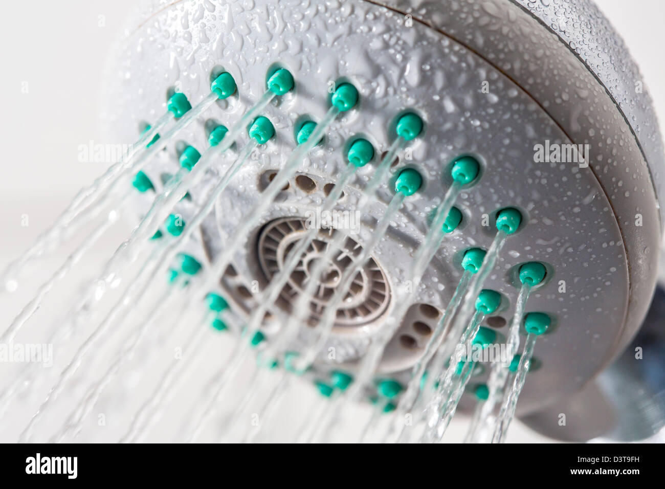 Water splashing out of a shower head Stock Photo Alamy