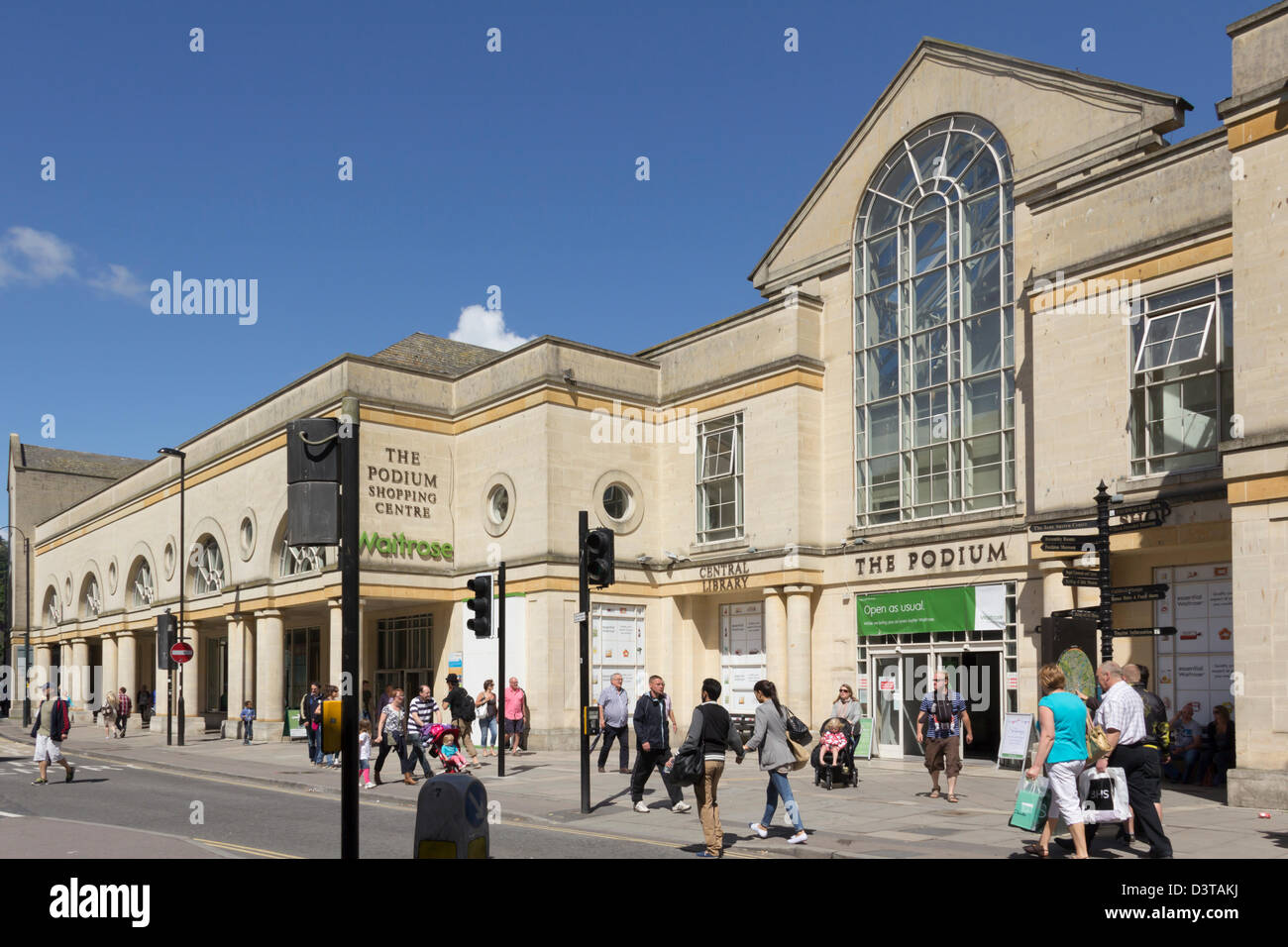 The Podium Shopping Centre on Northgate Street in Bath. Mostly occupied
