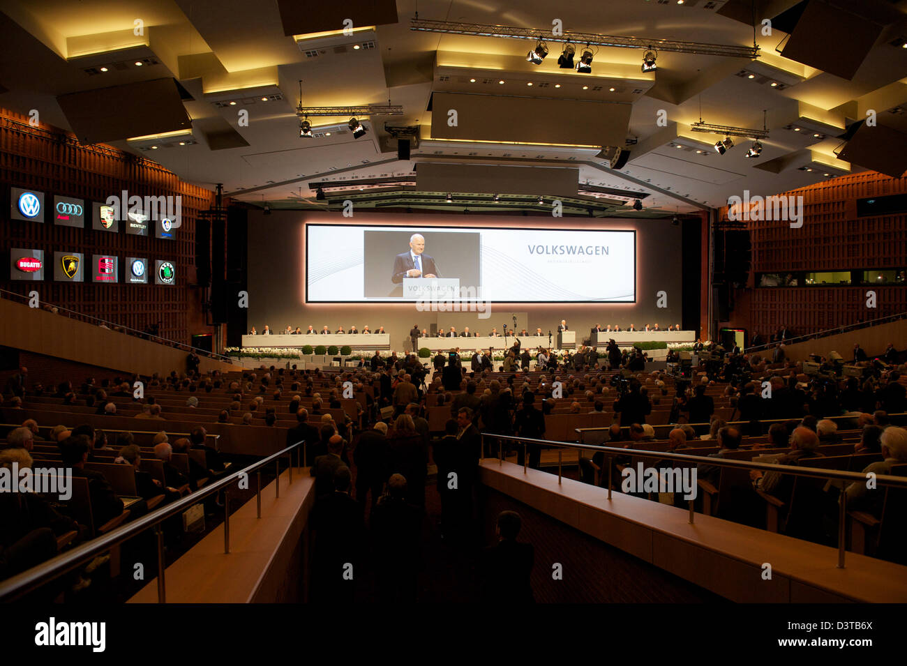 Hamburg, Germany, Volkswagen AG Annual General Meeting of Shareholders Stock Photo