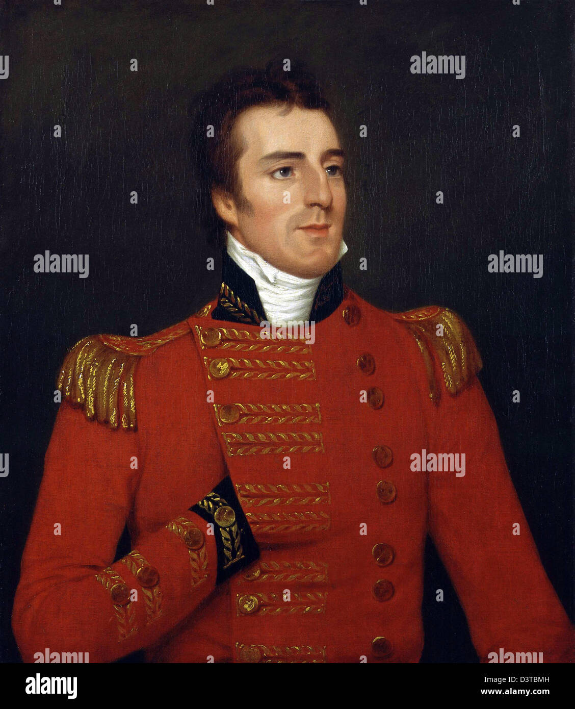 Duke of Wellington, Portrait of Arthur Wellesley, 1st Duke of Wellington and Prime Minister of UK Stock Photo
