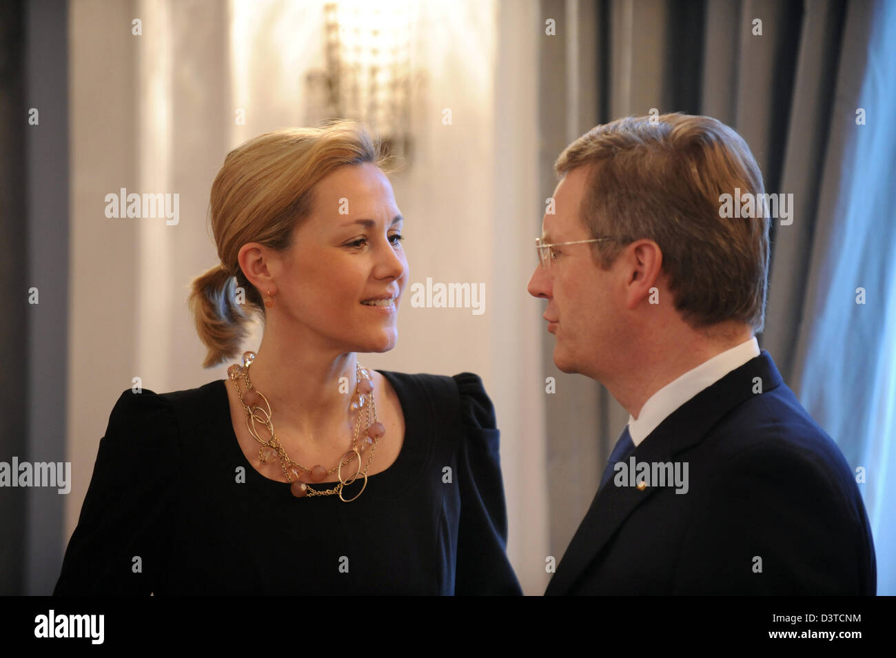 Berlin, Germany, Christian Wulff, CDU, and his wife Bettina Wulff during the New Year Reception Stock Photo