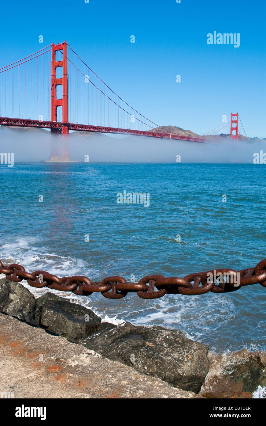 The Golden Gate Bridge in San Francisco, California, USA Stock Photo