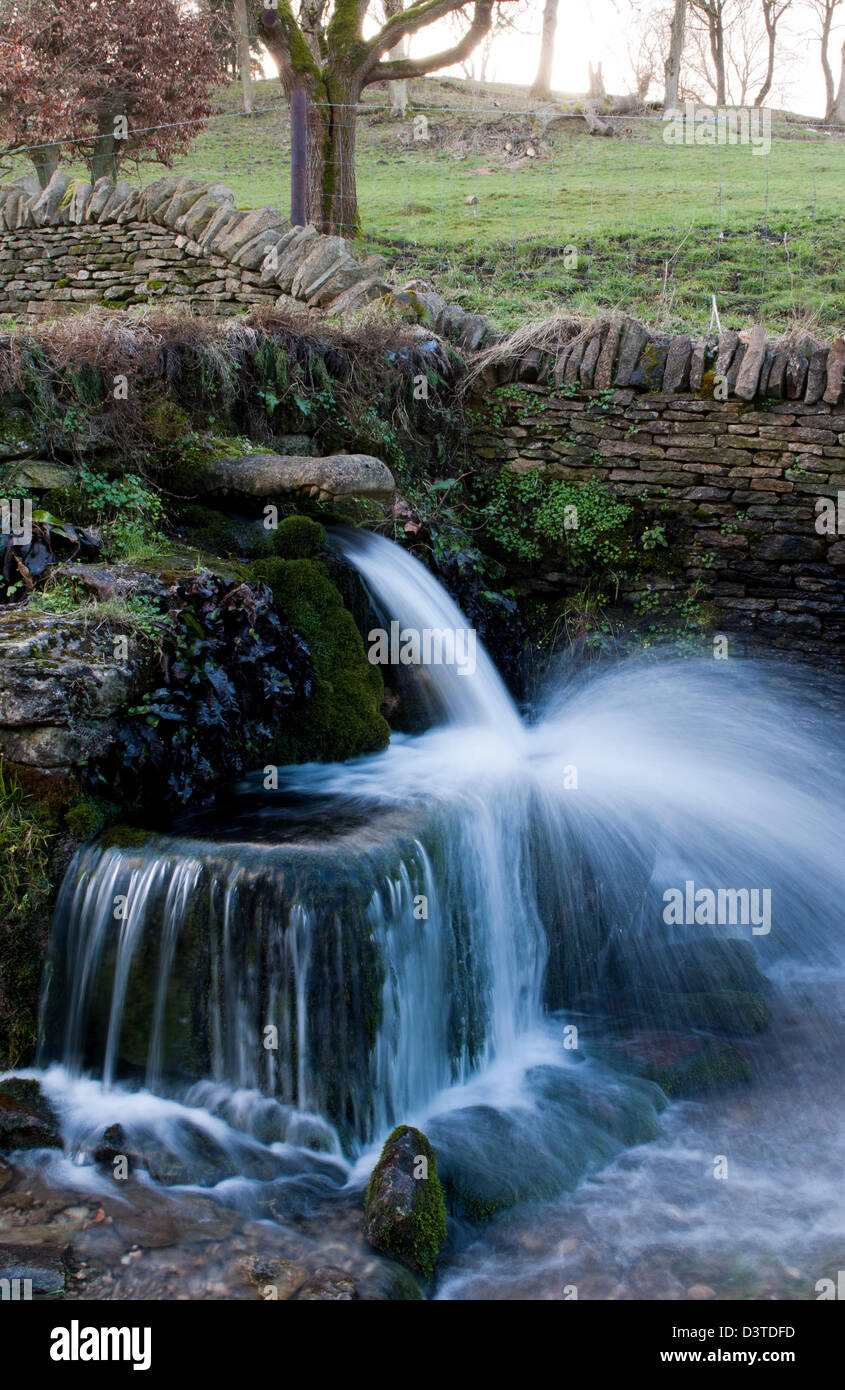 The crocodile spring conduit, Compton Abdale, Gloucestershire, England