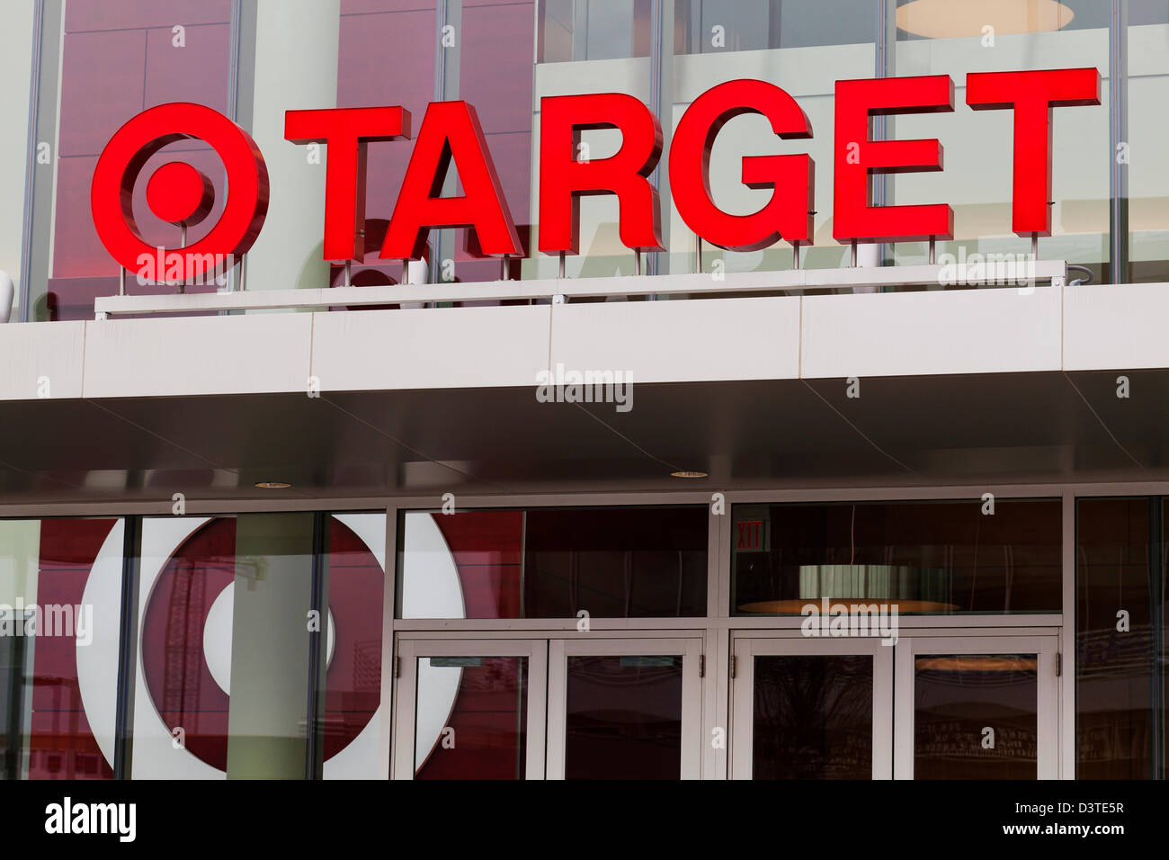 Target storefront sign Stock Photo