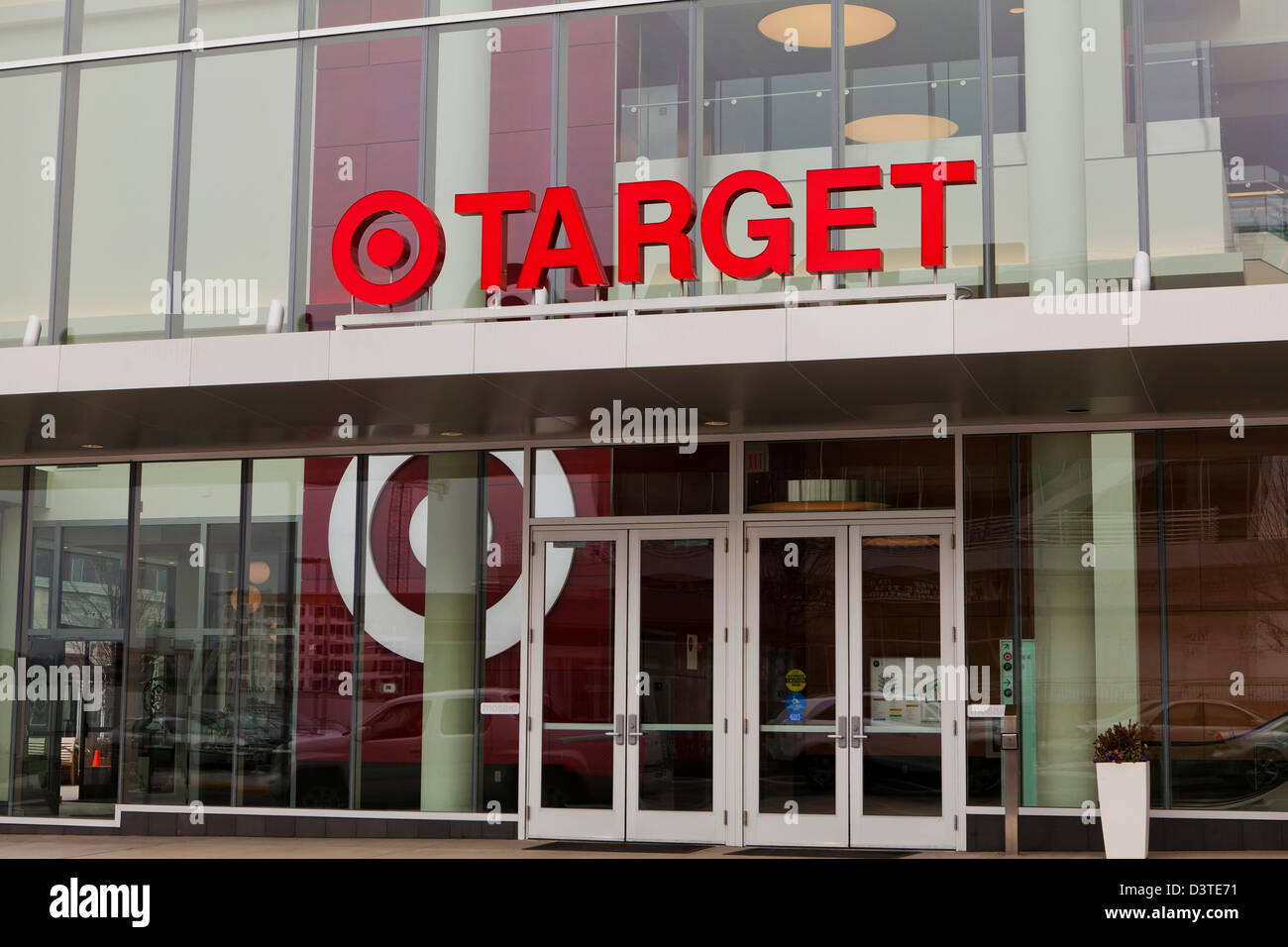 Target storefront sign Stock Photo
