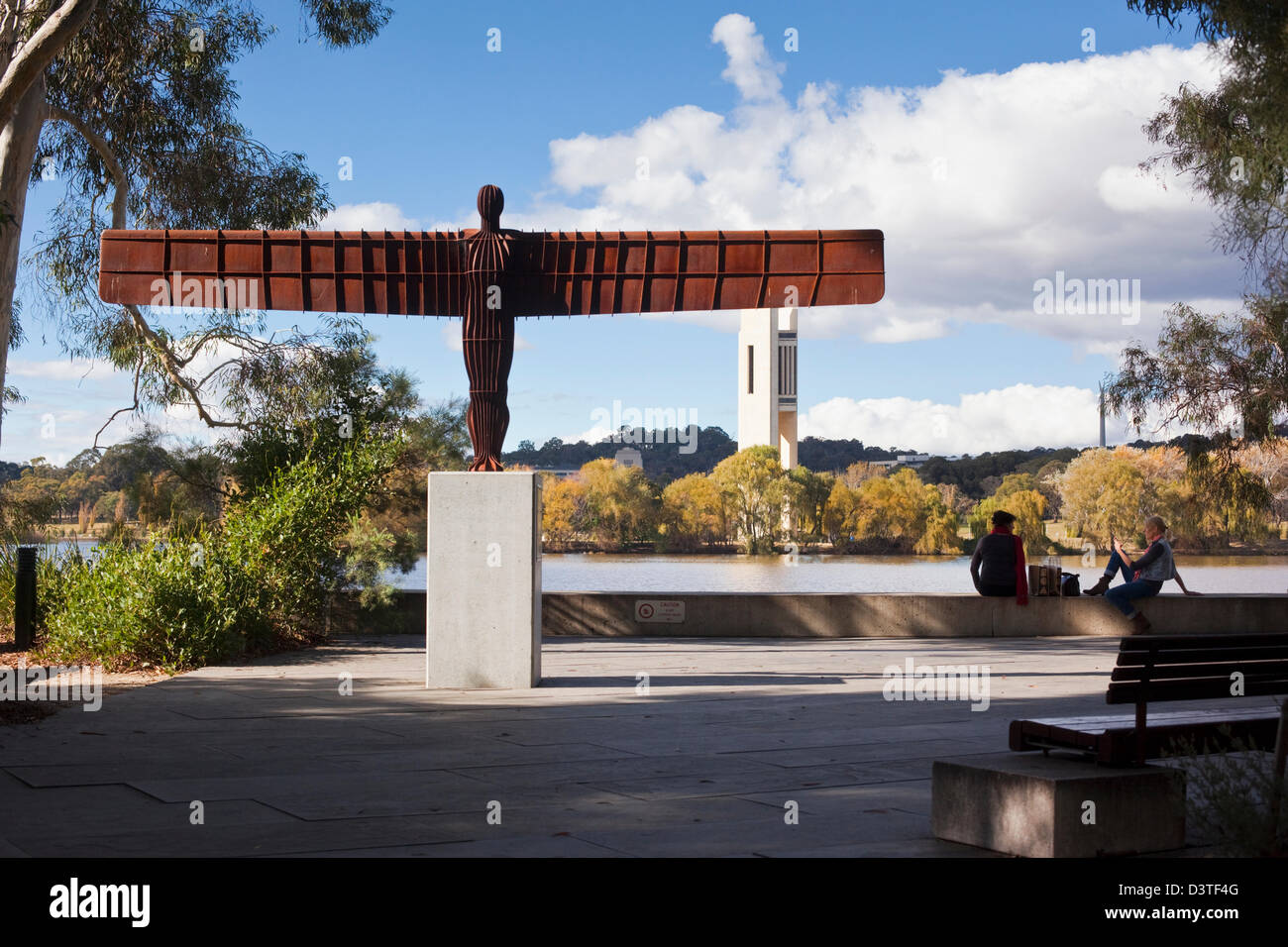 "Angel of the North" sculpture by Antony Gormley. Canberra, Australian