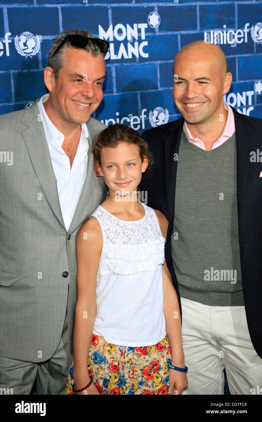 Los Angeles, USA. 23rd February 2013.   Danny Huston, daughter, Billy Zane at the Pre-Oscar charity brunch by Montblanc & UNICEF to celebrate the launch of their new 'Signature For Good 2013' Initiative at Hotel Bel-Air on February 23, 2013 in Los Angeles, California. Credit:  dpa picture alliance / Alamy Live News Stock Photo