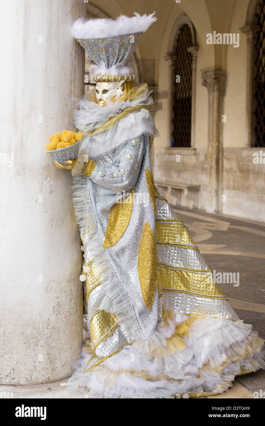 Traditional masks being worn at the carnival of Venice in San