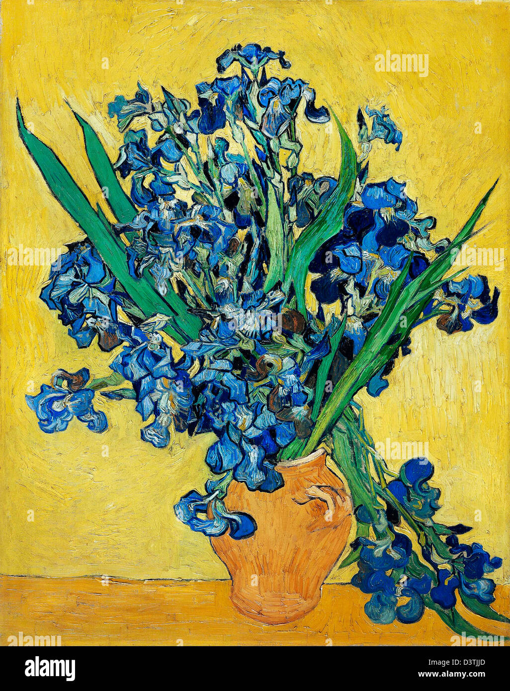 Vincent van Gogh, Irises 1890 Oil on canvas. Van Gogh Museum, Amsterdam, Netherlands. Stock Photo