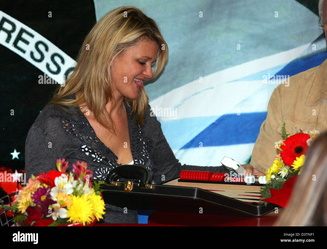 Corinna Schumacher, wife of German Formula One pilot Michael Schumacher
