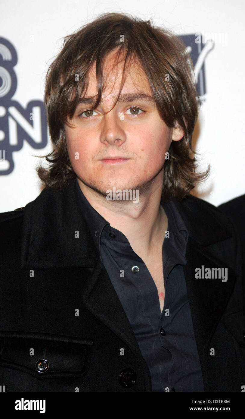 Lead singer of the British band 'Keane', Tom Chaplin, poses on the