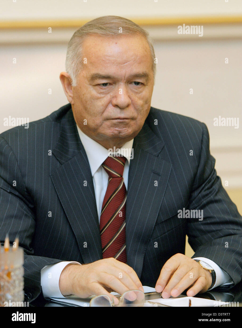 The Uzbek President Islam Karimov Pictured In Tashkent Uzbekistan 1 November 2006 Photo Peer