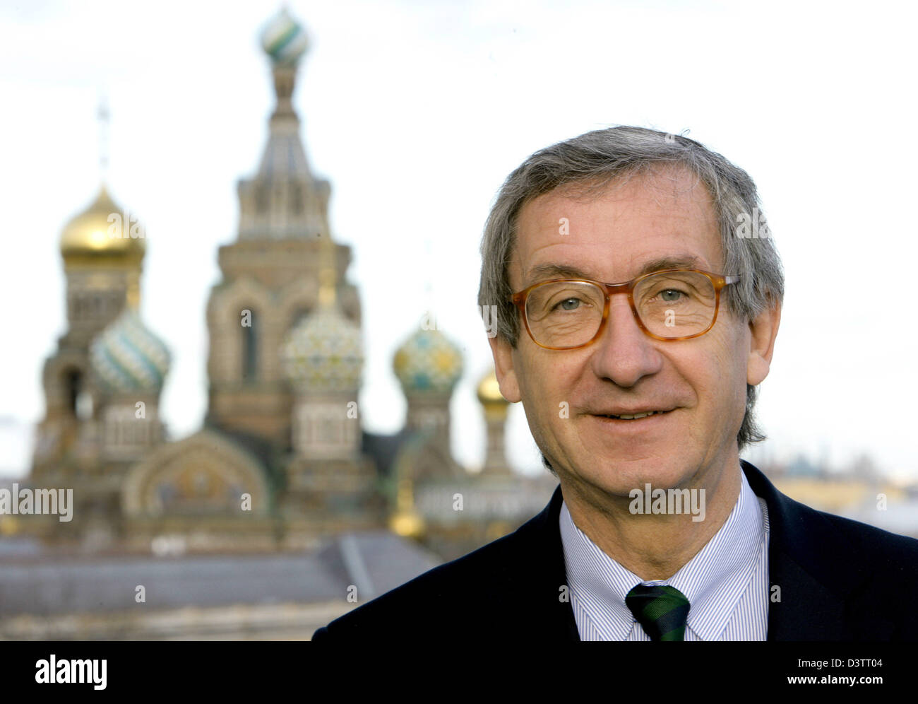 CEO of 'Henkel' Ulrich Lehner is pictured on the roof of the Grand
