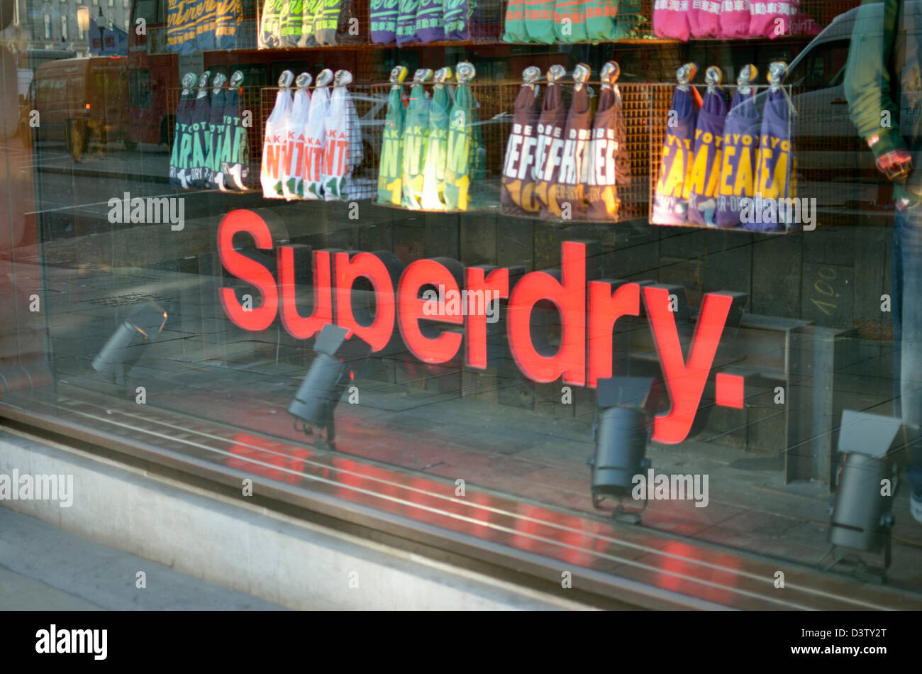 Superdry clothes shop window, Regent Street, London, UK Stock Photo - Alamy