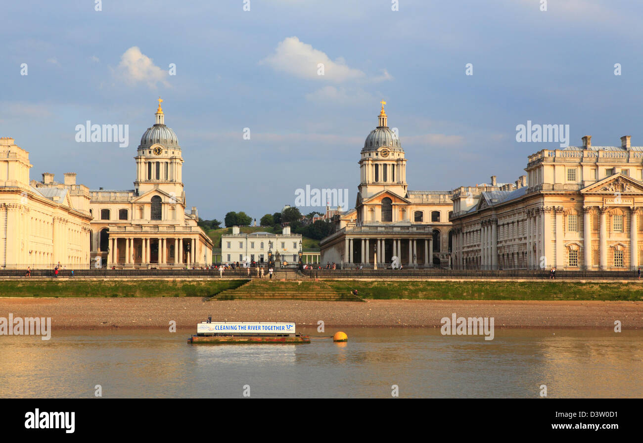 National Maritime Museum and Queen Anne House Greenwich London UK GB ...