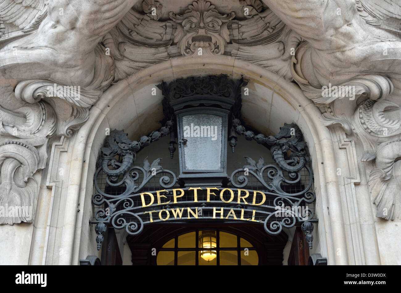 Deptford Town Hall Building, New Cross, London, UK Stock Photo
