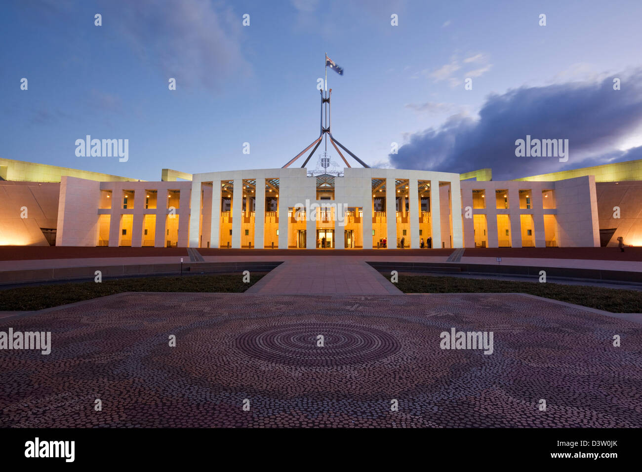 Parliament House. Capital Hill, Canberra, Australian Capital Territory (ACT), Australia Stock Photo