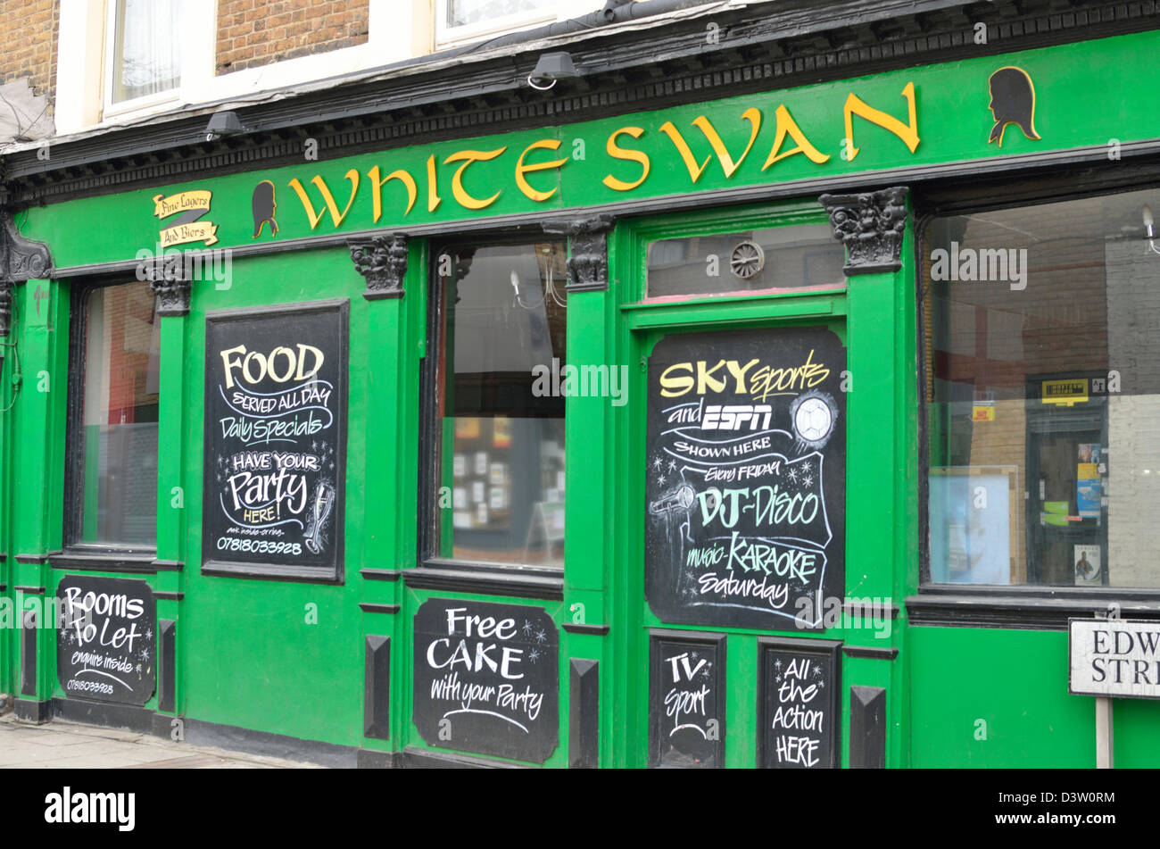 White Swan pub in Deptford High Street, London, UK Stock Photo Alamy