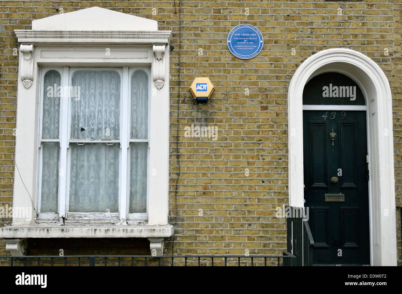 No. 439, New Cross Road, scene of a fire which killed 13 people in 1981, London, UK Stock Photo