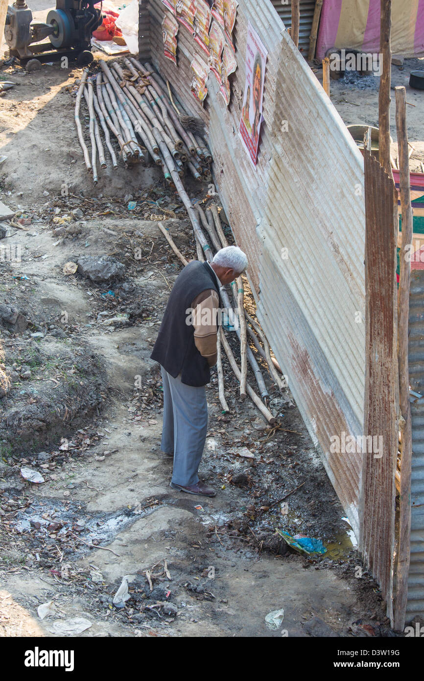 pissing Indian boy