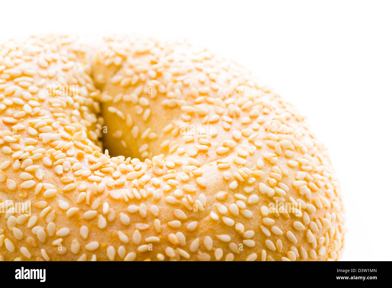 Freshly baked Sesame seed bagel Stock Photo Alamy